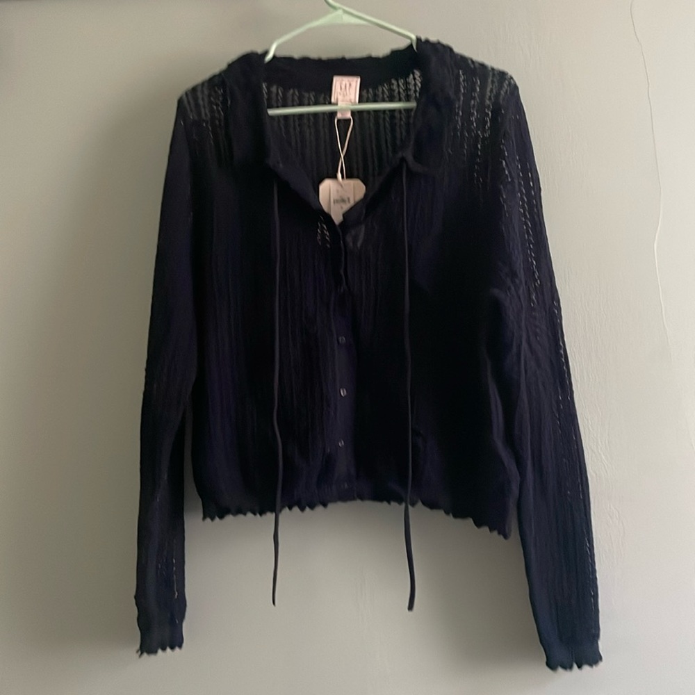 GapxDoen linen blend cardigan XL NWT - Picture 6 of 9